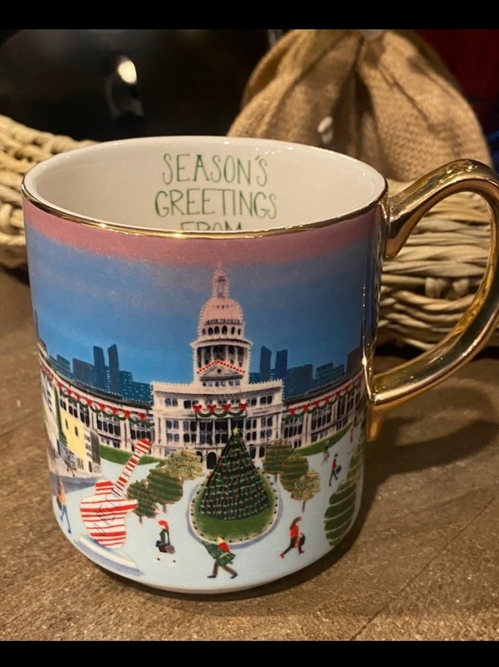 Anthropologie Holiday In The City - Austin Texas Mug 2024 New with Tags